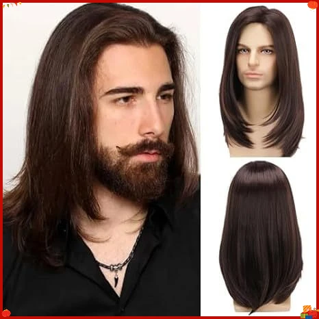 perruque-synthetique-brune-mi-longue-et-droite-pour-homme-avec-meches-ideale-pour-cosplay-anime-deguisement-usage-quotidien-fete-mode-et-coiffure-elegante
