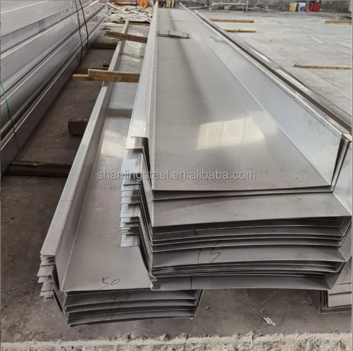 الفولاذ المقاوم للصدأ مزراب المطر 304 معالجة مخصصة على شكل حرف U الأخدود 201 هيكل الصرف الحوض #4