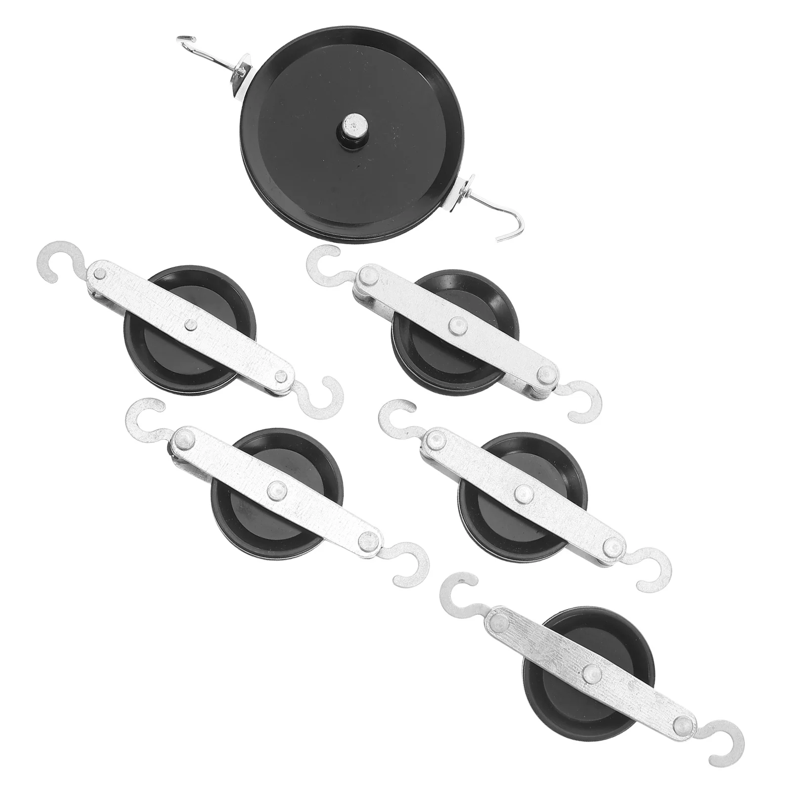 

6Pcs Physics Pulley Block Set Science Experiment Kit Movable Pulley Tool for Classroom Education Physics Classroom Kit