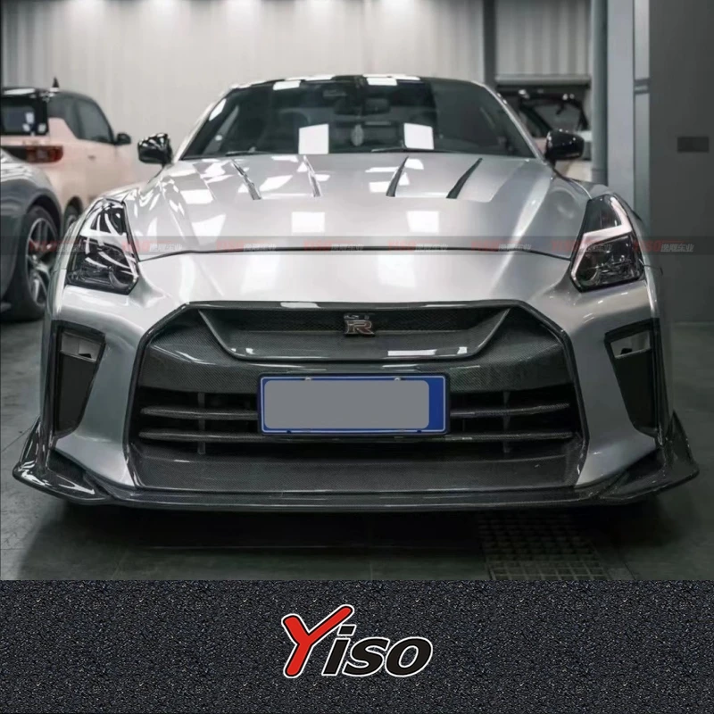 

Suitable for R35 GTR GTR35 Carbon fiber Modified encirclement SECRET Front Bumper Front Lip Aerodynamic kit