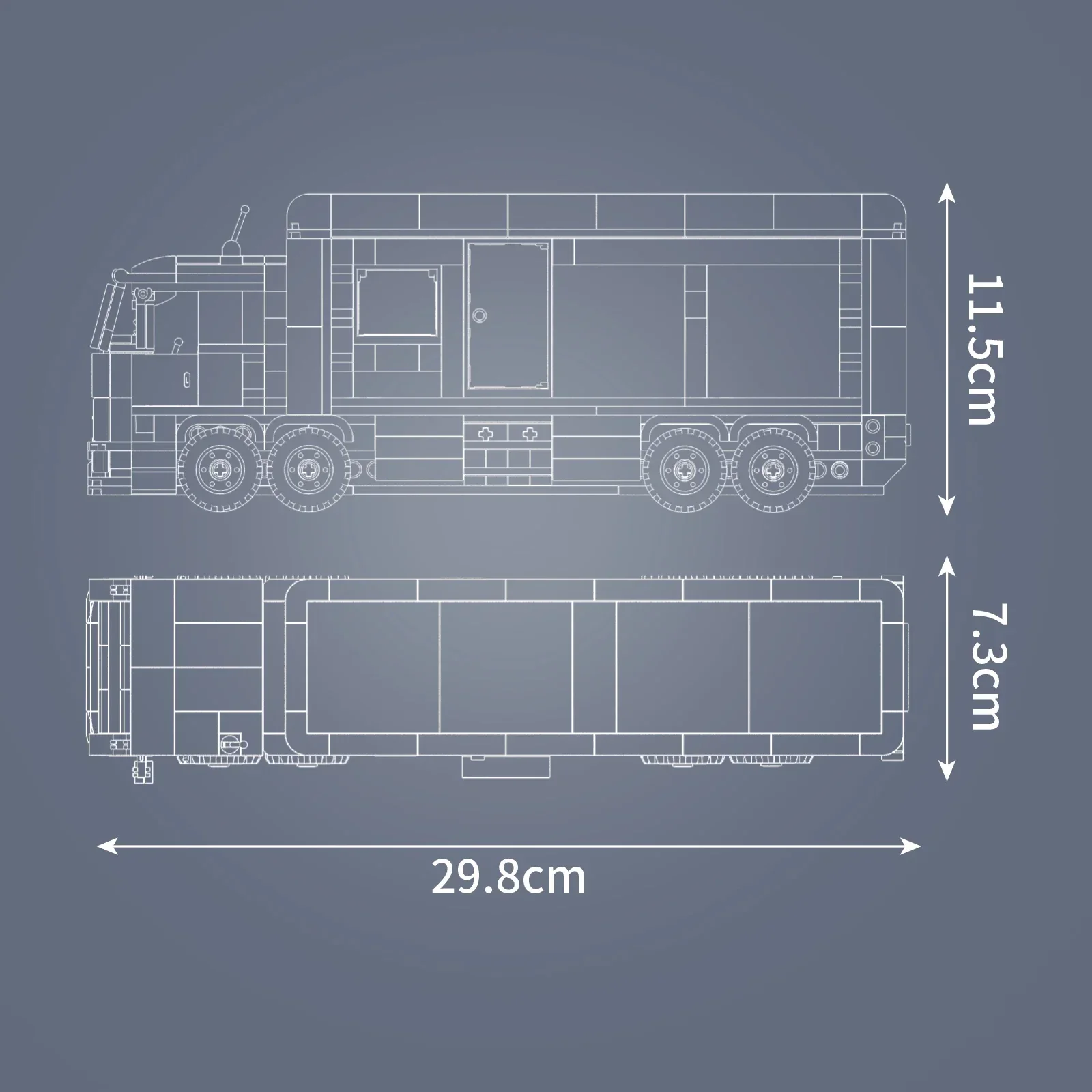 ตัวต่อ Mould King 615 ชิ้น รุ่น 24071 รถบรรทุก RV ชุดตัวต่อบล็อก รุ่นมินิเวิลด์ ซีรีส์ DIY ของเล่นสร้างสรรค์สำหรับเด็ก เป็นของขวัญ