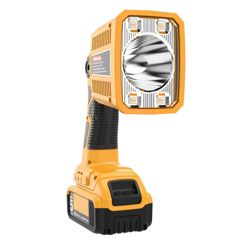 

LED Work Light for Dewalt 20V MAX Lithium Batteries 18W 1250LM Handheld Flashlight Jobsite Light with 110 Degree Pivoting Head