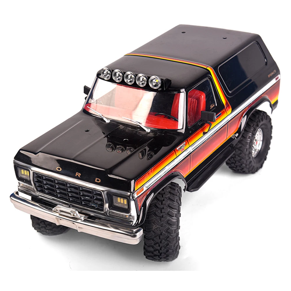 RC Xe Mái Dẫn Ánh Sáng Sáng Spotlight Cho 1/10 RC Crawler TRX4 Bronco Blazer Trục SCX10 III AXI03007 SCX10 90046