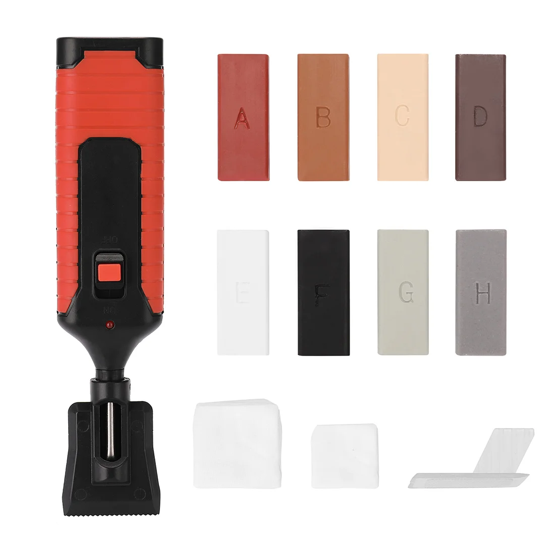 Laminate Repairing Kit Wax System Floor Worktop Sturdy Casing Chips Scratches Mending Tool Repair Hand Tool Kit,Set B