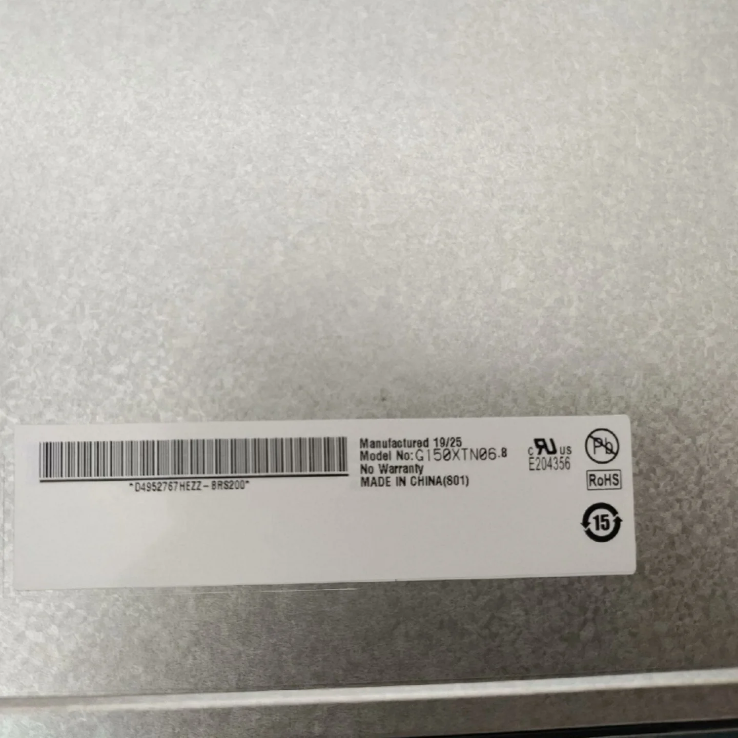 Pantalla LCD Original de 15 pulgadas G150XTN05.8 G150XTN03.5