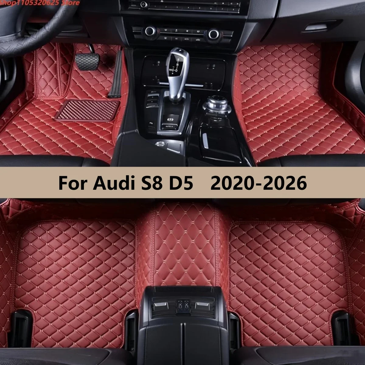 

Автомобильные коврики для Audi S8 D5 2020-2026: Аксессуары для интерьера из искусственной кожи