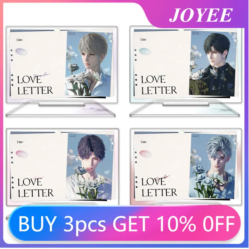 

Акриловая доска для объявлений Love and Deepspace, акриловая подставка, ручка для отправки, фигурка Zayne, гостевая книга, коллекционный аксессуар Sylus, игрушки Caleb