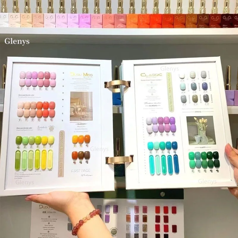 Glenys 96 kolorów lakier do paznokci żelowy popularny wśród influencerek na cały rok uniwersalny żel do namaczania karta kolorów UV LED zestaw lakierów do paznokci