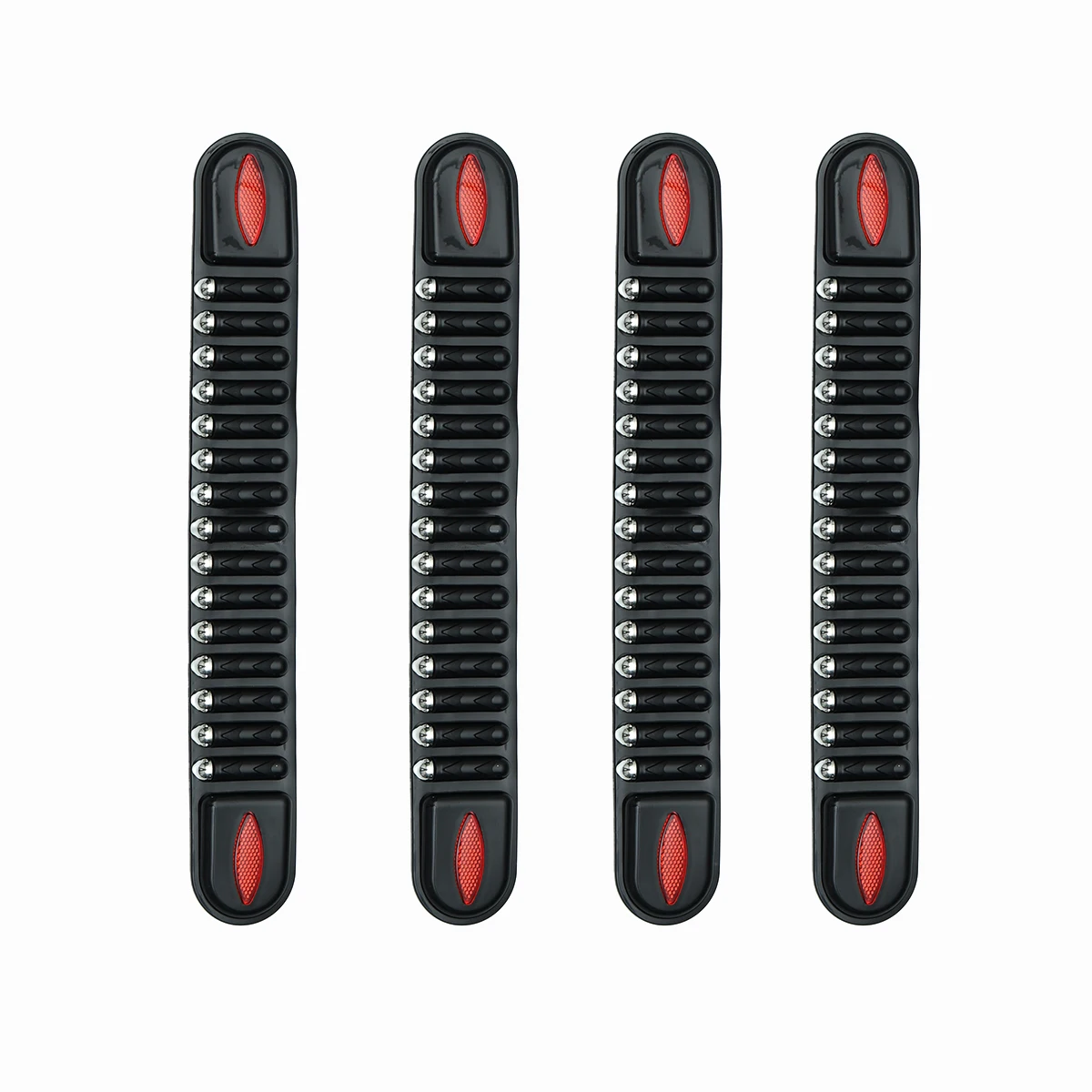 

4 pcs Rubber Bumper Black Universal Fit Crash Proof Scratch Resistant Flexible Durable Soft Strong Easy Install Unique Car