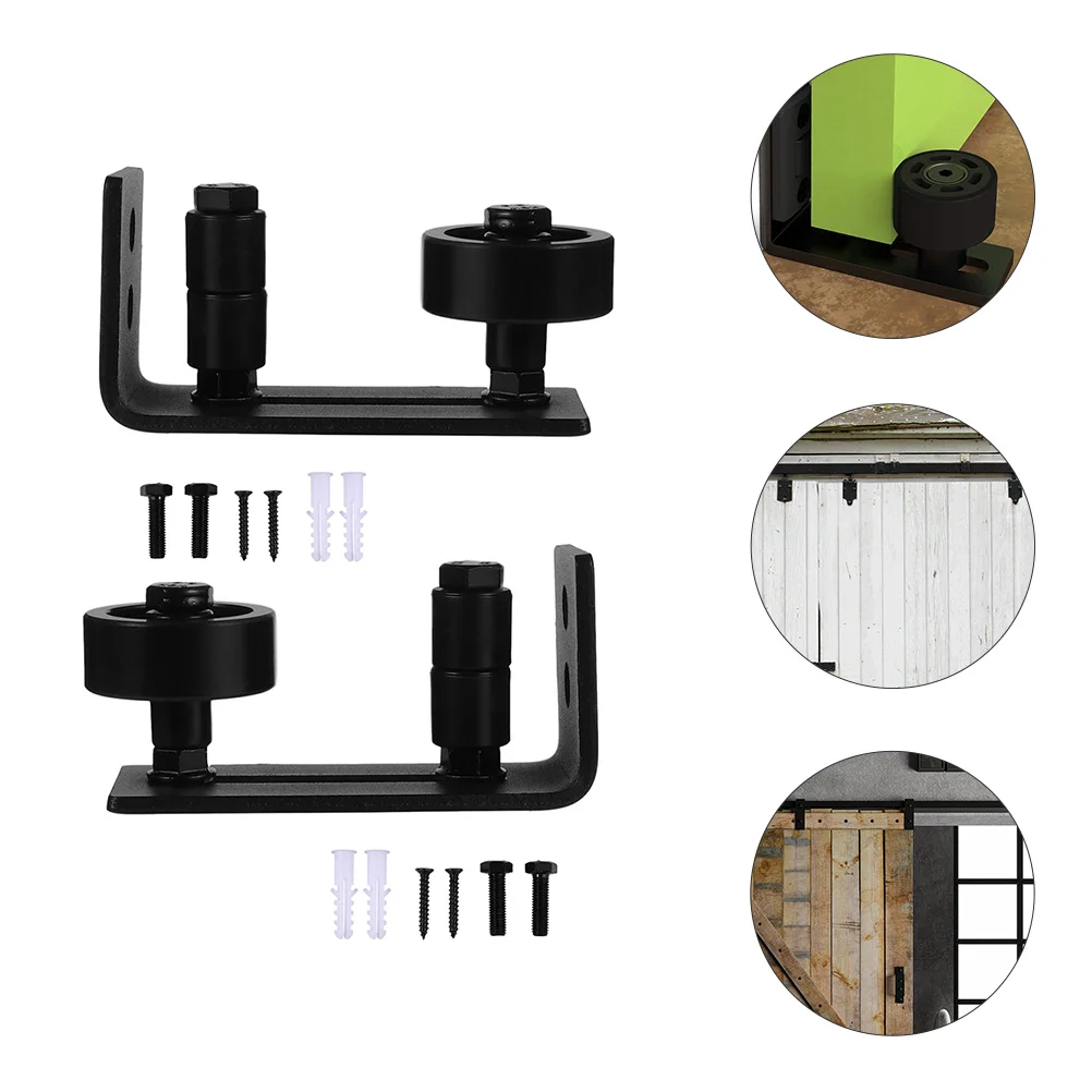 

2 шт. напольные направляющие для раздвижных дверей-штор, с покрытием, для нижнего ролика, настенное крепление, стальные, гладкие, прочные