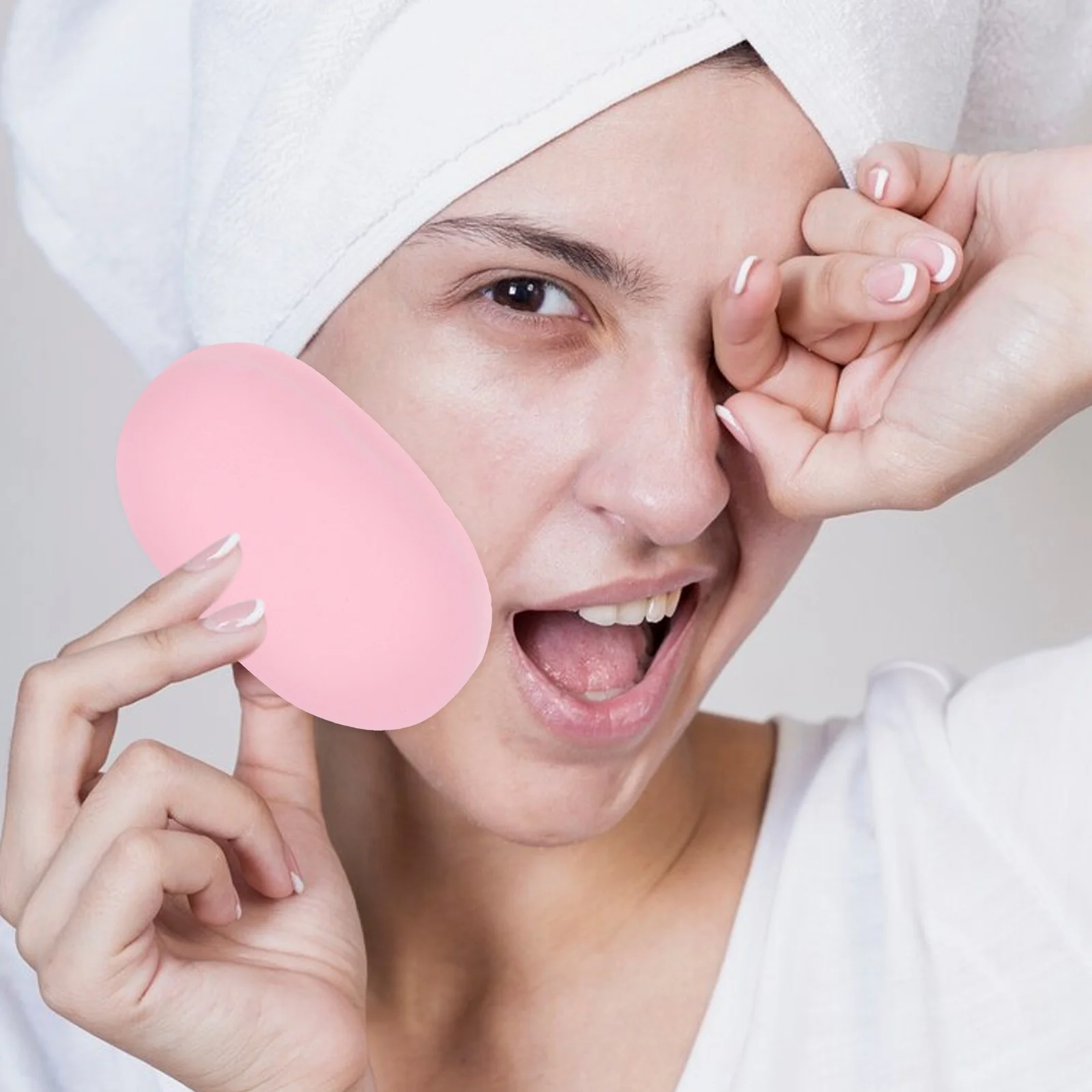 5 pcs Facial Natural Makeup Puff Cleansing Facial Sponge Tool for All Makeup Puff Types Removing