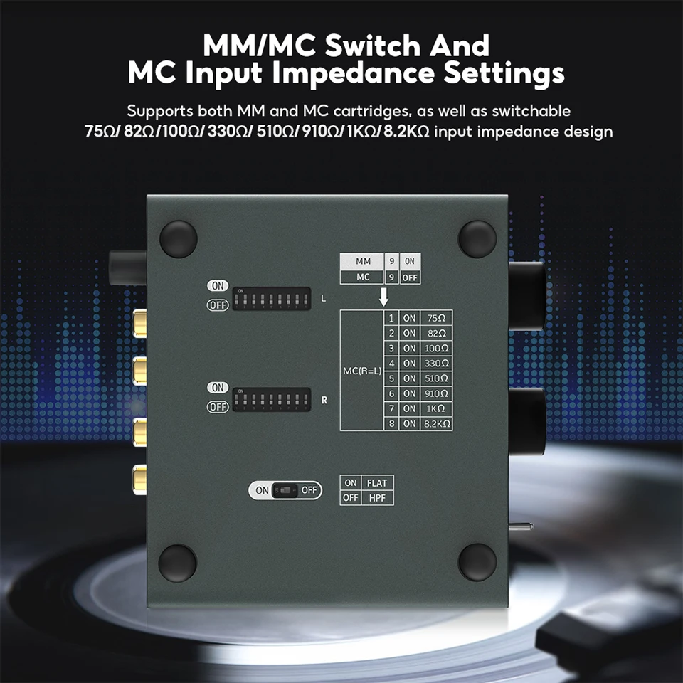 AIYIMA T3 PRO RIAA MM/MC Phono-Vorverstärker Vinyl-Plattenspieler Stereo-Vorverstärker Verstärker Plattenspieler mit Verstärkungsregelung – Detail 7