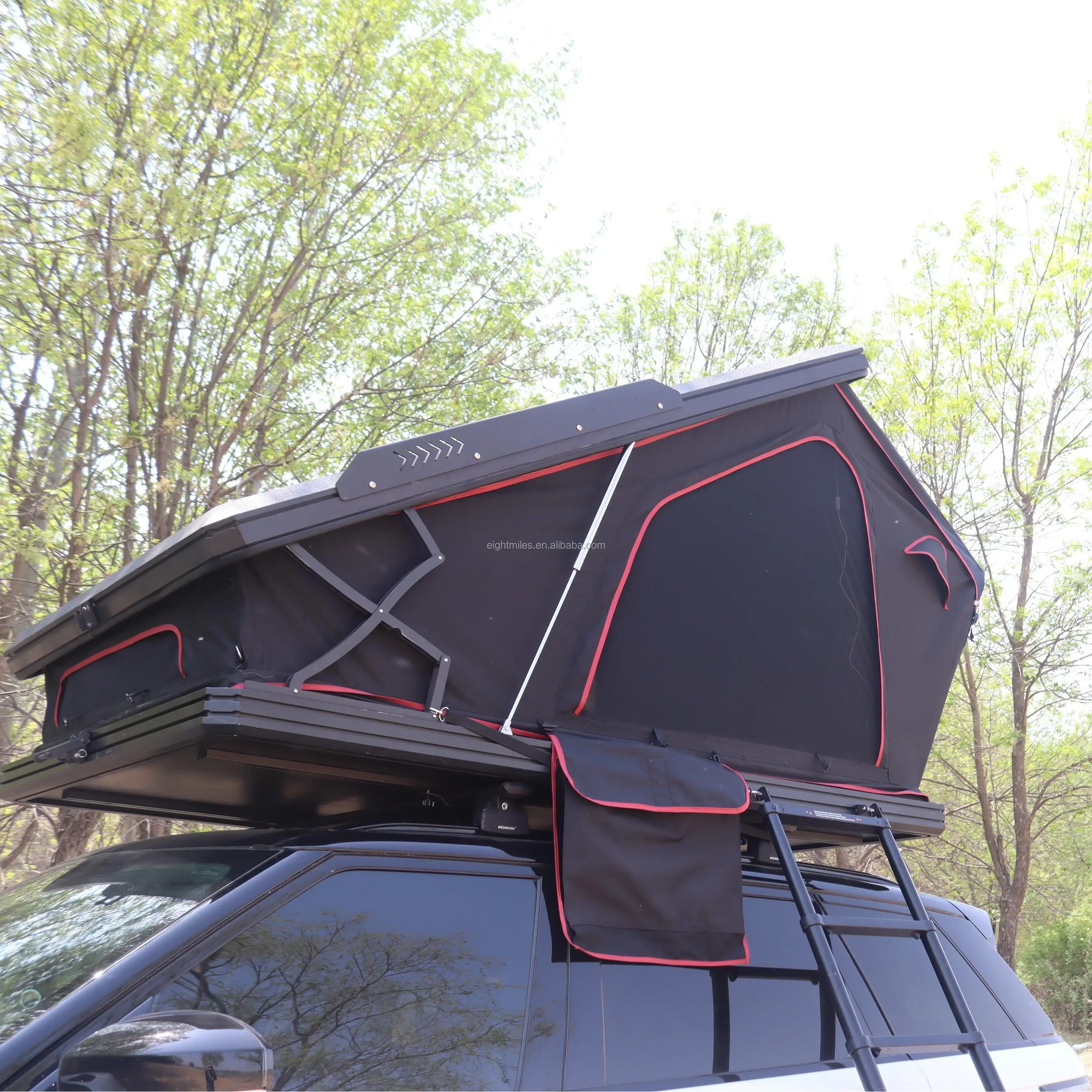 Compact Off-Road RV 2-Person Slide-In Pickup Camper Pop-Up Roof Oxford Fabric One Bedroom for Overlanding Outdoor Travel