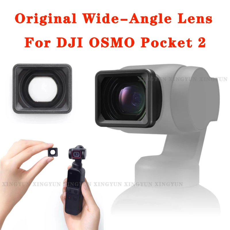 Original For DJI OSMO Pocket 2 Wide-Angle Lens FOV increases to 110° with no distortion Equivalent focal length increases to15mm