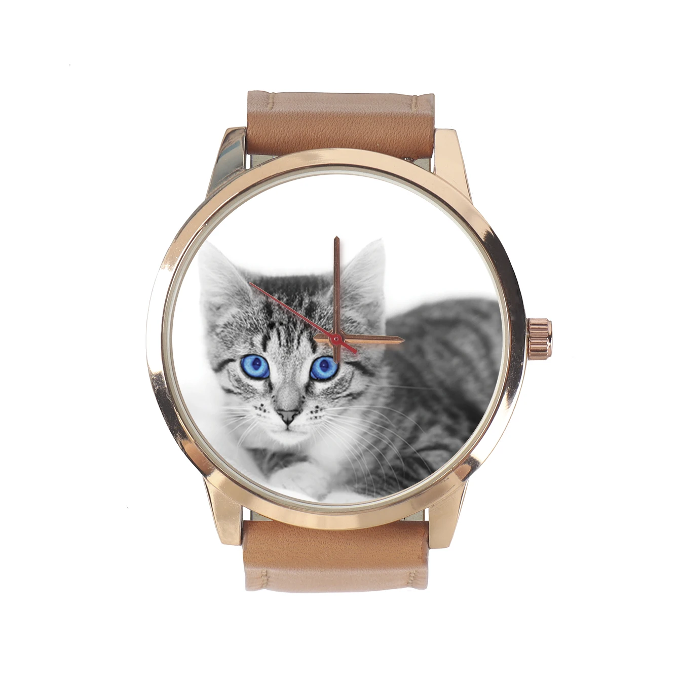 Pet Gifts for Men Watch Personality Custom Made Casual Punk Style Quartz Watches Independent Design Choice Cat