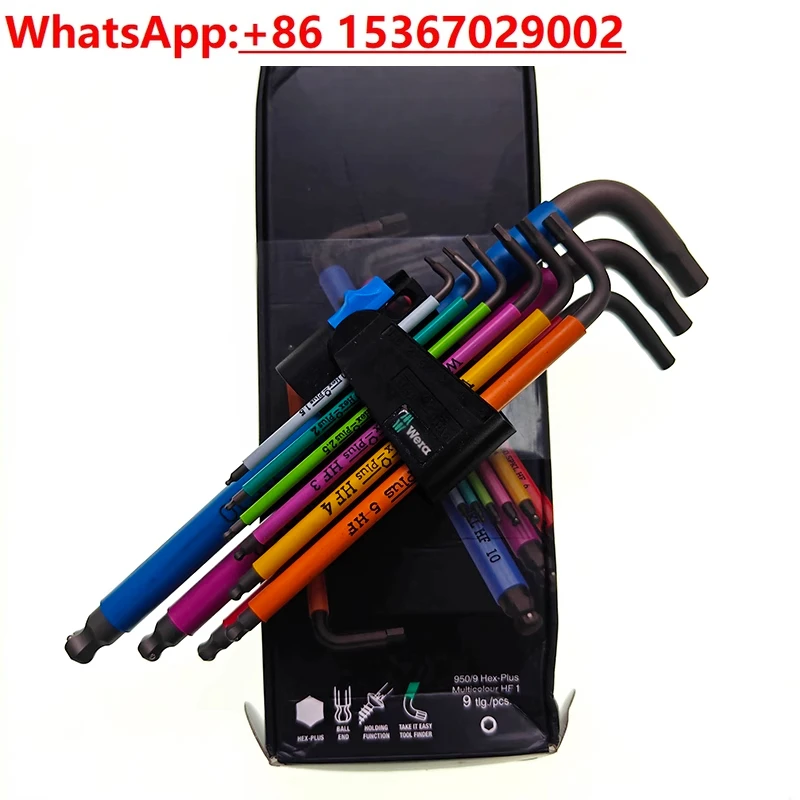 

Цветной набор шестигранных ключей с шаровой головкой 950SPKL/9HF 022210