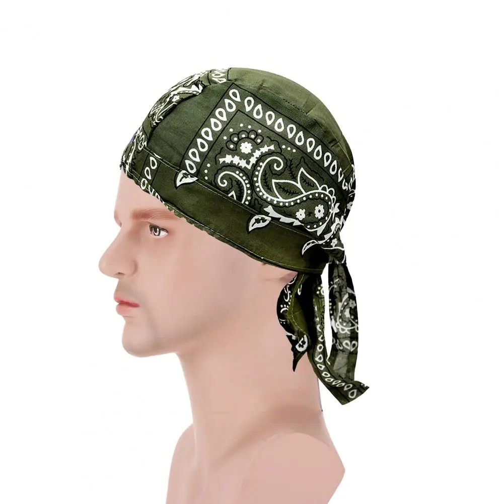 Classic Pirate Hat Unisex Style Quick Dry Headwear Cashew Print Pirate Cap  Beanie Hat Hip Hop