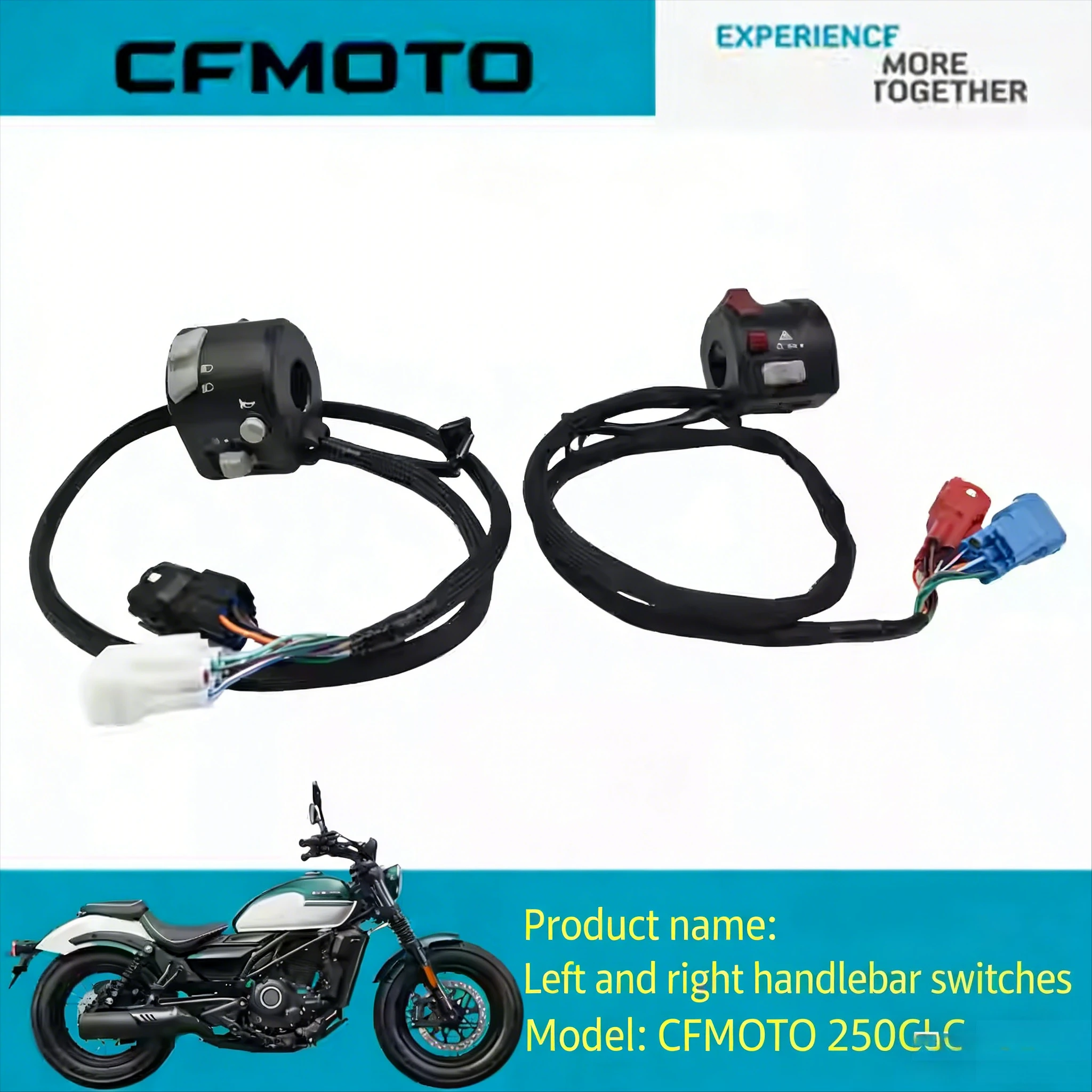 

For CFMOTO L&R Handlebar Switch Assy 250SR-FUN CF250-6 250 SR Motorcycle Accessories Original Parts