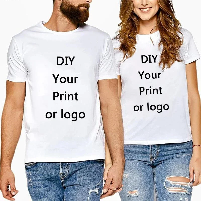 Op Maat Gemaakte Bedrukte Vrijetijdsbesteding T-Shirt Harajuku Vrouwen Tee Diy Your Like Foto Of Logo 11 Kleur T-Shirt Mode Custom Mannen Tops Tshirt