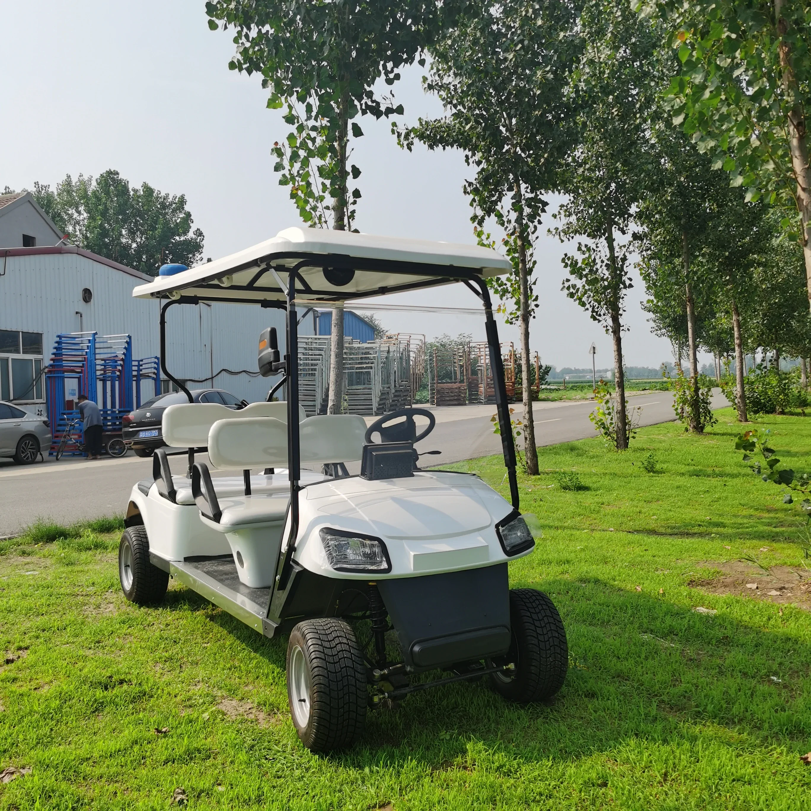 Carro de golf eléctrico de 4 ruedas, precio de carritos de golf elegantes más vendidos, 2024