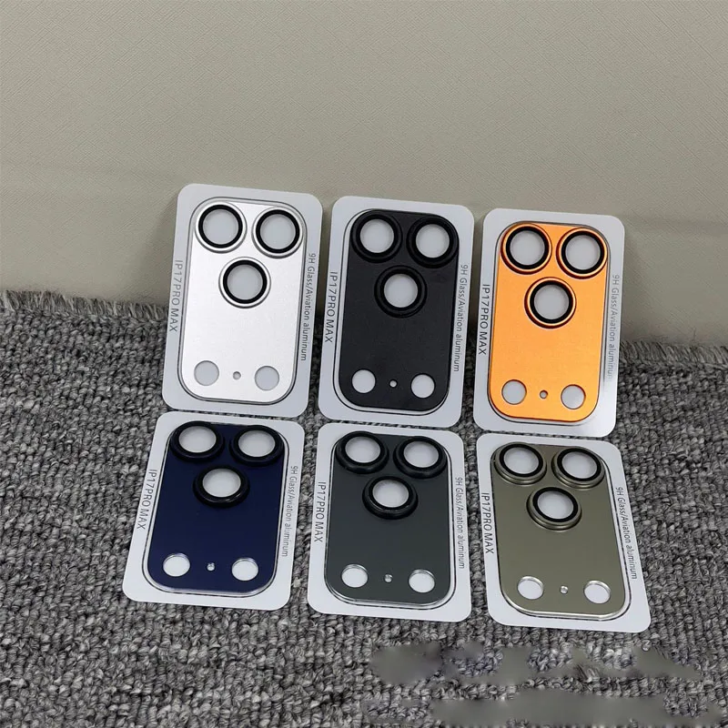 -Armor Camera Lens Protector For iPhone 17 Pro max 17pro Metal Case Ring Back Lens Tempered Glass Cover for iphone17pro Cap