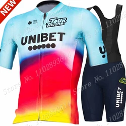 TDT-Unibet Team 2024 Cycling Jersey Set Short Sleeve Netherlans Clothing Road Bike Shirts Suit Bicycle Bib Shorts MTB Maillot