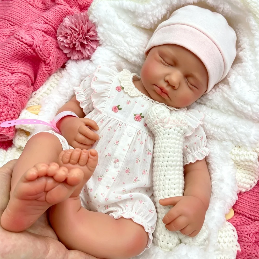 50cm Visible Veins Loulou Silicone Reborn Doll Fine Realistic Details Soft Full Body Calming Doll for Dementia Care and Memory Support view 6