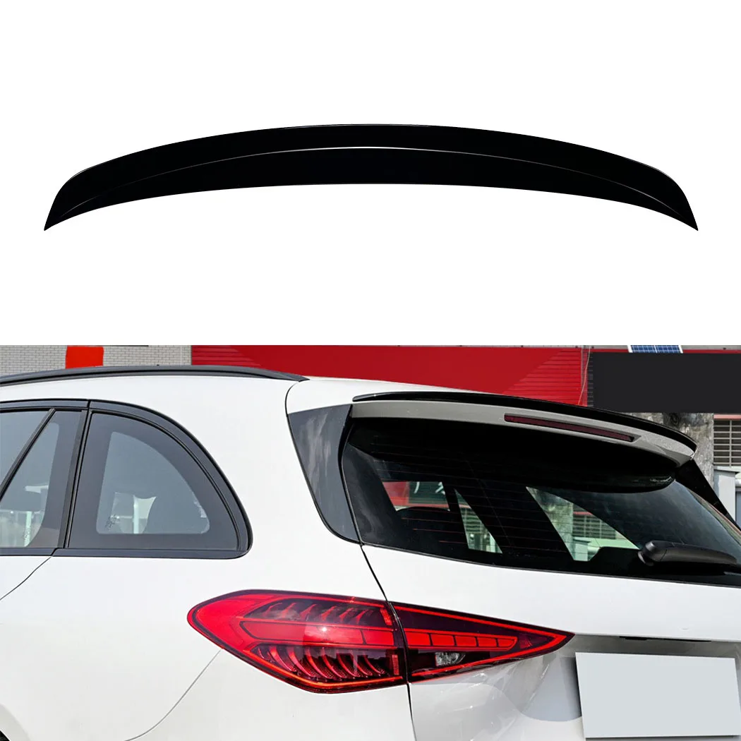 Rear Roof Spoiler Wing For Mercedes-Benz C-Class Travel Version Estate S206 AMG 2022-2025 Car Rear Roof Trunk Spoiler Lip Trim