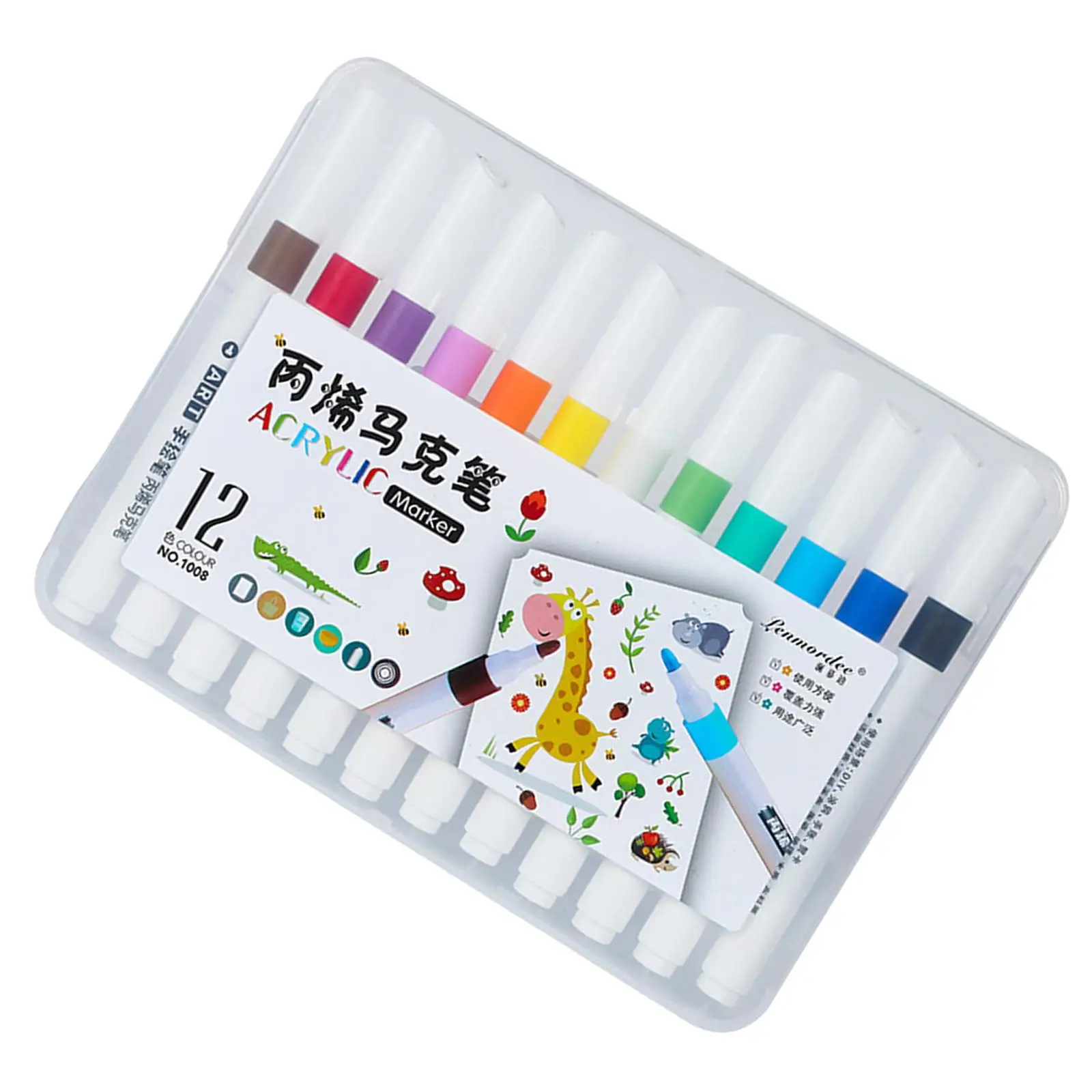 Stylos de Peinture Acrylique Colorés pour Artiste Professionnel, Marqueurs Imperméables pour Métal, Verre, Toile, Pierre, Bois