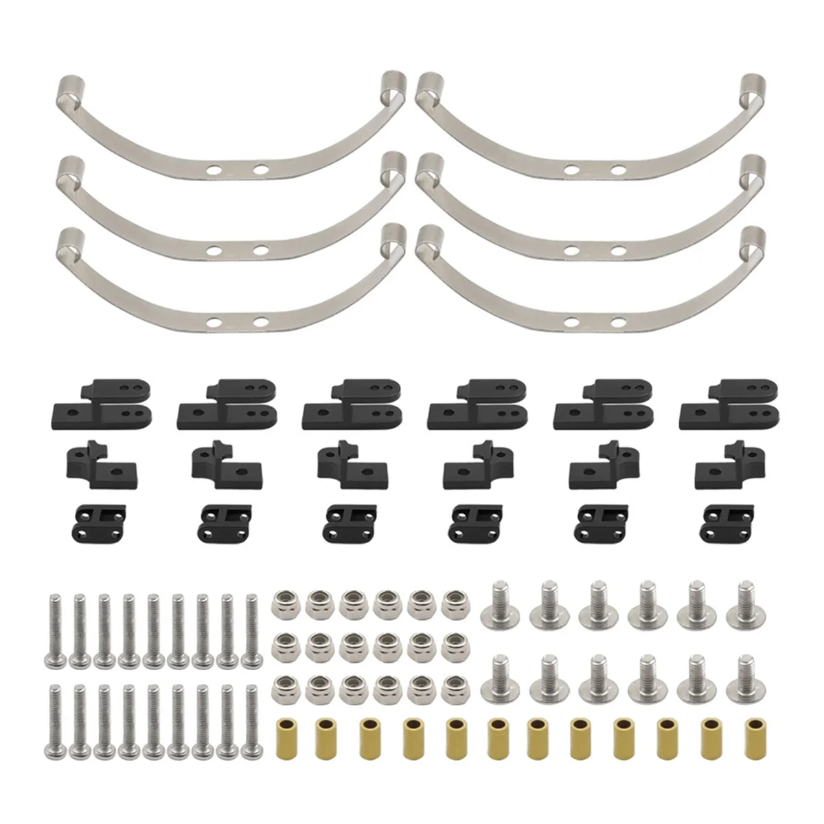 ショックアブソーバーサスペンション用リーフスプリングアクセサリー,カーアクセサリー,1/16 mn,b36,b16,q60,q63,q75,1セット