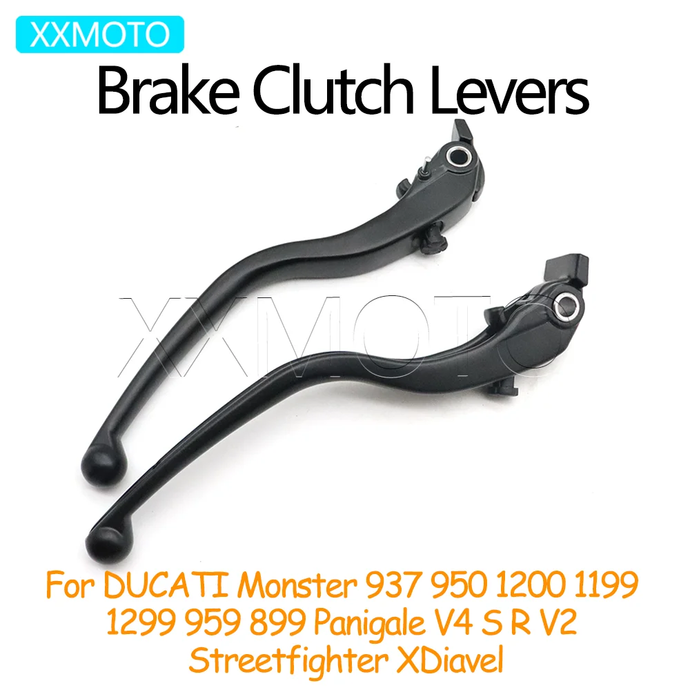 

For DUCATI Monster 937 950 1200 1199 1299 959 899 Panigale V4 S R V2 Streetfighter XDiavel Motorcycle Brake Lever Clutch Levers