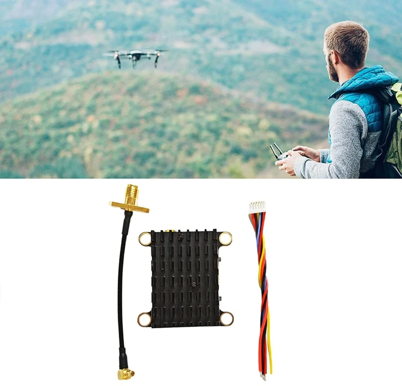 5.8G 2W 1.6W VTX 5.8G 2000Mw NTSC/PAL FPV Audio Video Transmitter For FPV Long Range RC Drone