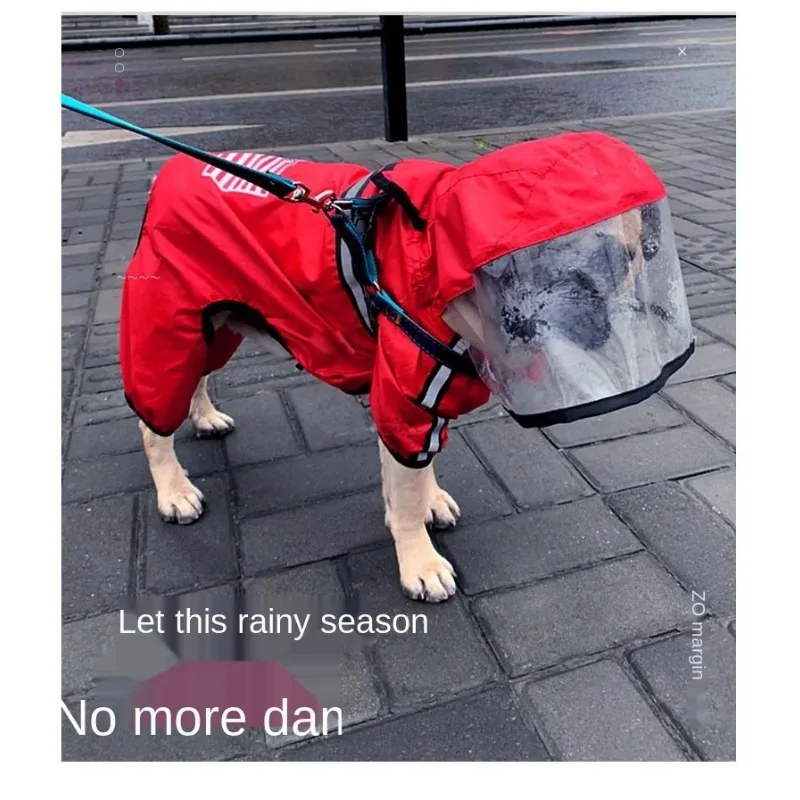 Dog Raincoat Summer Thin Jumpsuit Raincoat for Dogs Pet Cloak Small Medium Dog Teddy Waterproof Jacket