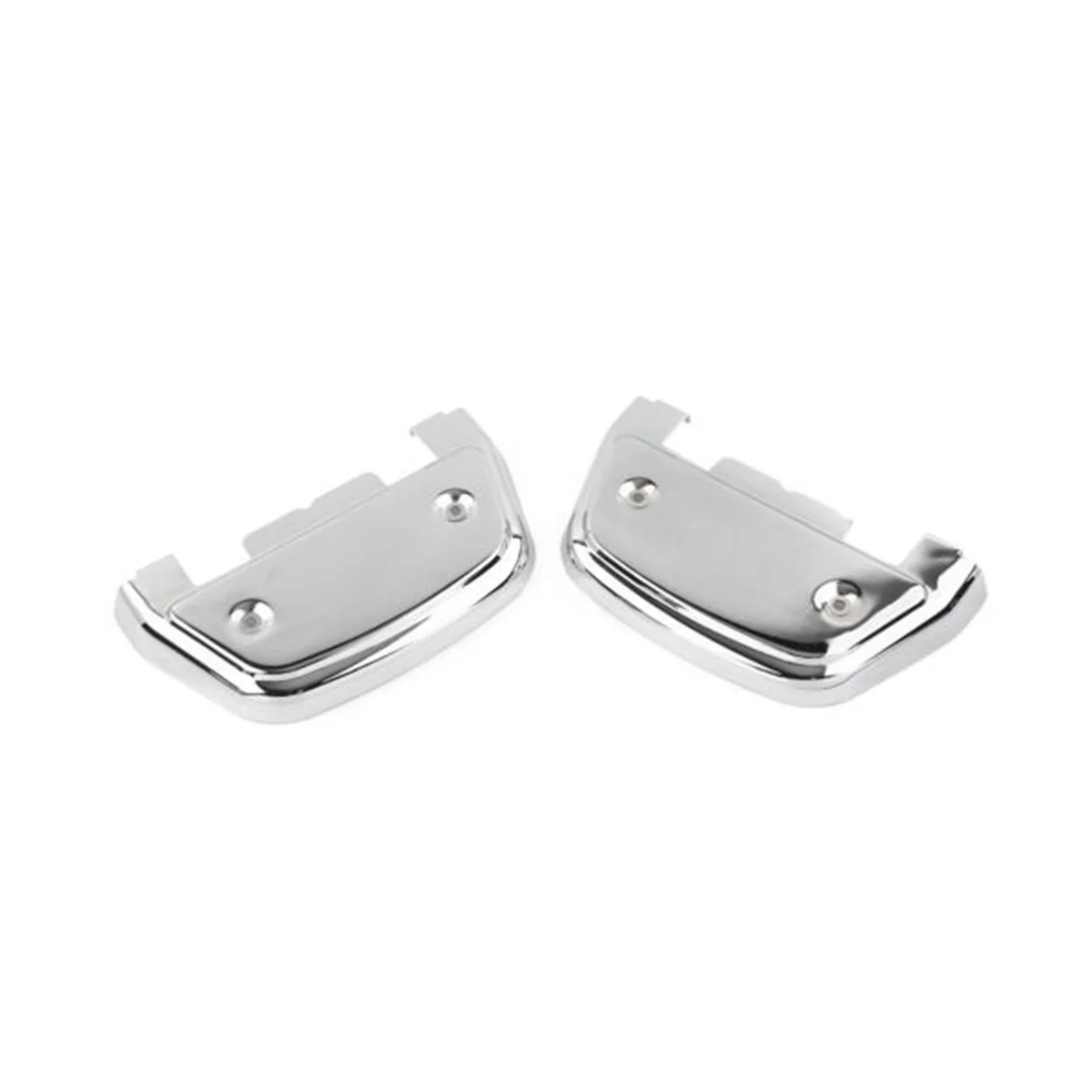 Motorcycle Passenger Footboard Covers for Harley Electra Glide Street Glide Road Ultra Softail Chrome D-Shaped Foot Cap