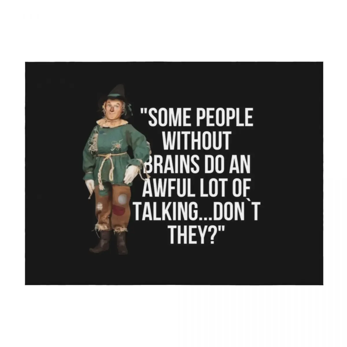 

Wizard Of Oz Quote Scarecrow Throw Blanket Heavy Blankets Sofas Of Decoration Cute Plaid blankets ands Blankets