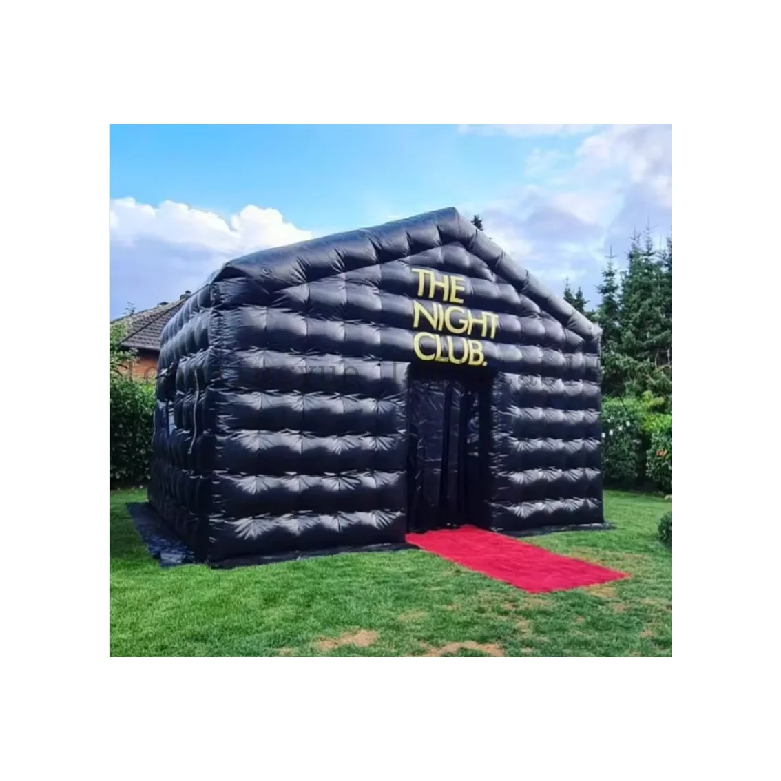 Commercial Black Inflatable Tent LED Disco Lighting Night Club Tent Cube Party Tent Inflatable Night Club