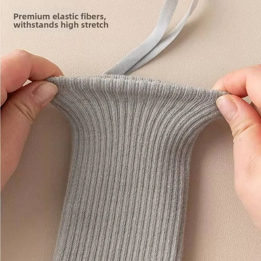 Free Size Long-Tube Five Toe Socks Breathable Elastic Sports Socks Strap-Style Separate Fingers Pilates Socks Gym