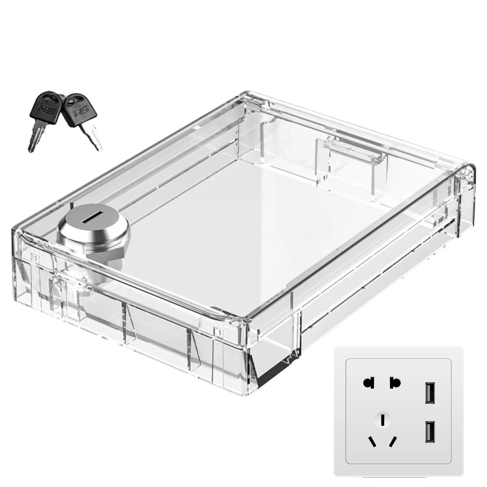 

Wall Switches Cover Transparent Childproof Acrylic Splash Guard For Central Air Conditioning Controller For Home Living Room