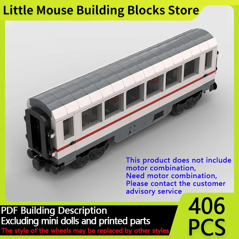 

City Car Model MOC Building Bricks Intercity Passenger Carriage Modular Technology Gifts Holiday Assemble Children Toys Suit