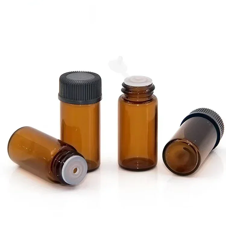 100pcs/lot 1/2/3/5/ML Refillable Empty Dropper Essential Oil Glass Bottle Perfume Container Home&Living Travel Portable