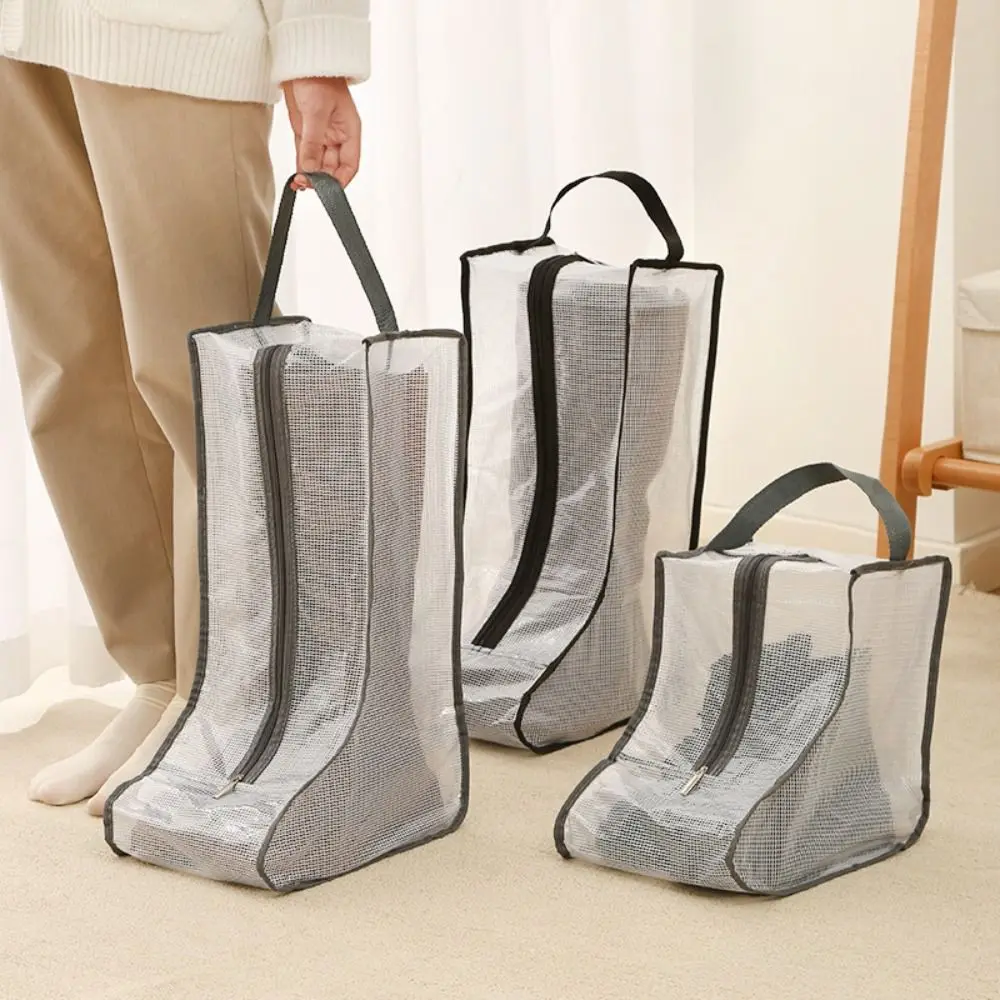 Dust-proof Rain Boots Storage Bag Portable Shoes Organizer Travel Zipper Pouch Drying Shoes Protect Shoes Storage Accessories