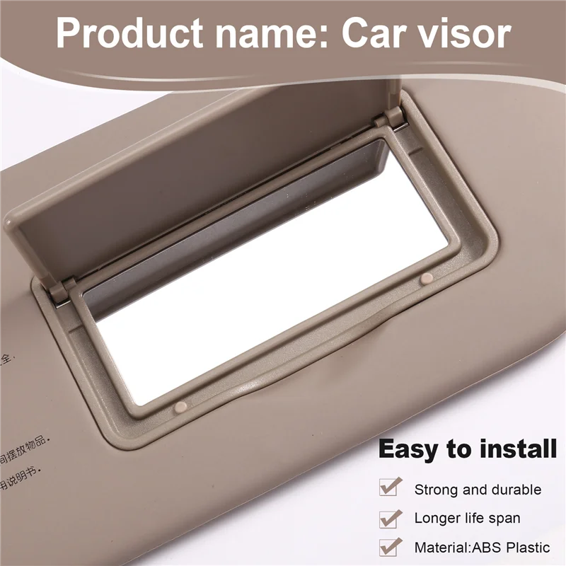 AB56-درع حاجب الشمس الداخلي للسيارة لكيا سبورتاج 2005-2010-أرقام أجزاء ظلة الشمس 85201-03000EZ 85202-03000EZ #6