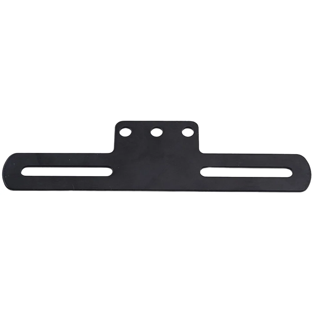 Motorcycle License Plate Bracket with Compact Profile and Iron Material for Stable and Weather Resistant Mounting