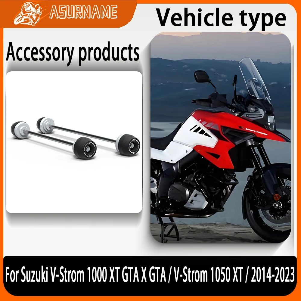 

For Suzuki V-Strom 1000 XT GTA X GTA / V-Strom 1050 XT / 2014-2023Motorcycle Front Rear Axle Fork Crash Sliders Wheel Protection