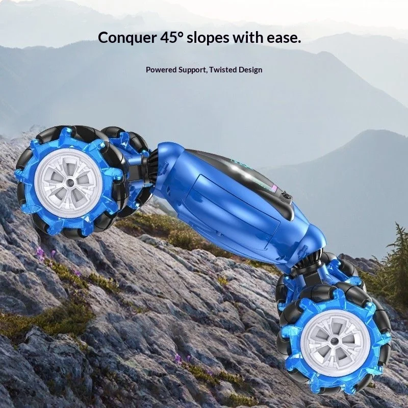 Gesture Sensing Remote Control Stunt Twist Car High Speed Four Wheel Drive Off Road Racing Car Durable Rechargeable Easy Operati