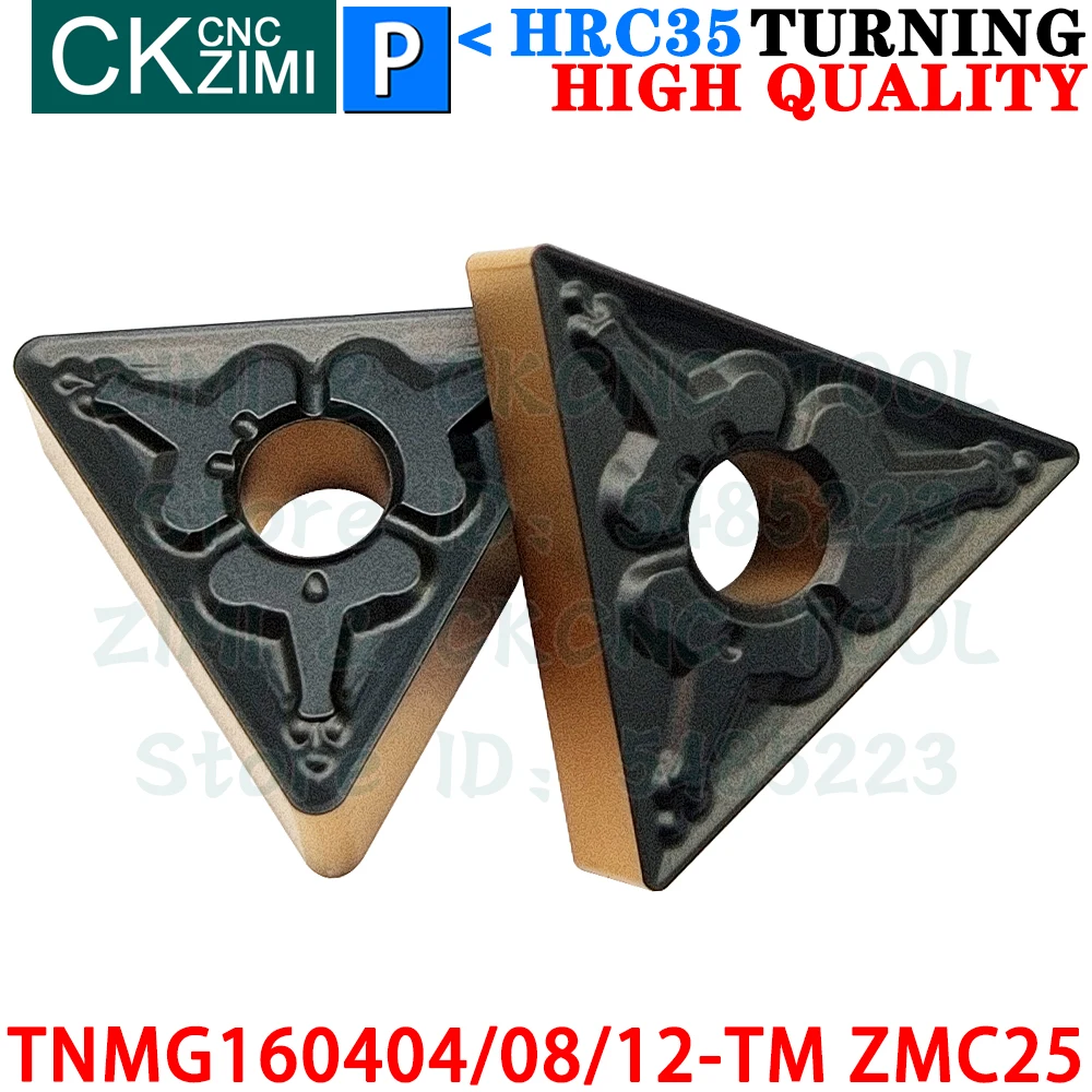 TNMG160404-TM TNMG160408-TM TNMG160412-TM ZMC25 Carbide Insert External Turning Inserts Tools ​TNMG CNC Metal lathe Cutting Tool