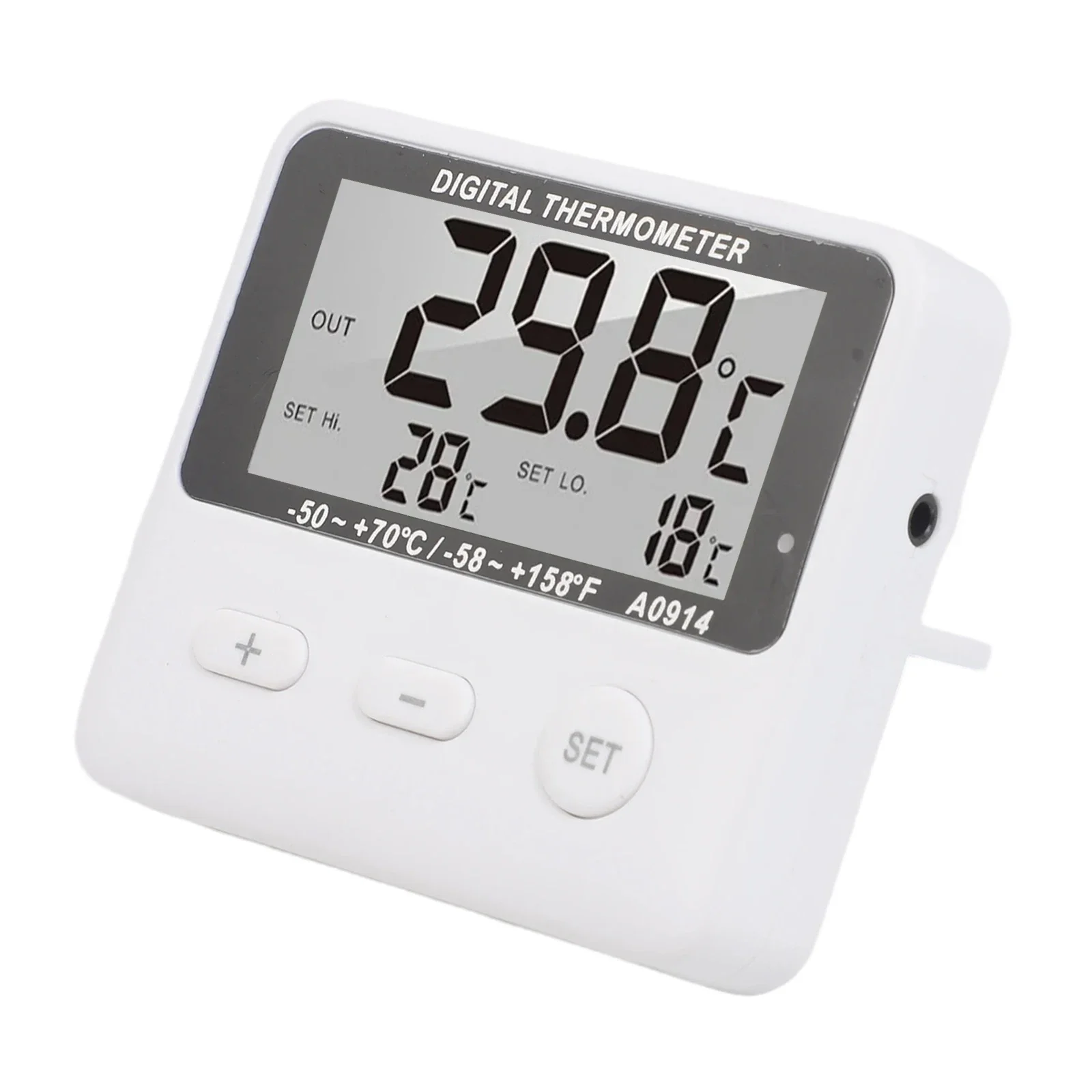 Refrigerator Thermometer Digital with External Sensor for Food Storage and Environment Monitoring Compact and Reliable