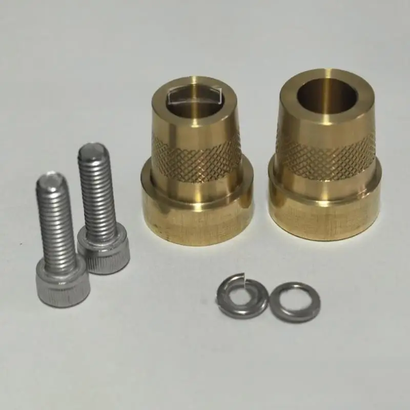 

31BC 2Pcs Brass Battery Poles Terminal Adapter 3 Size Threads Battery Post Connector