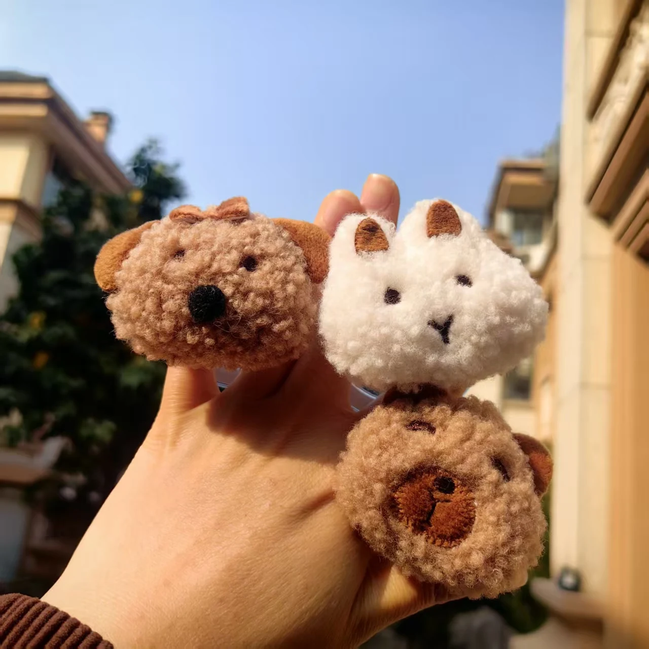 

Магнитный держатель с мультяшным плюшевым животным для Magsafe Cute Bunny Bear, универсальный держатель Smart Tok для iP Brug Grip Tok, розетка на палец