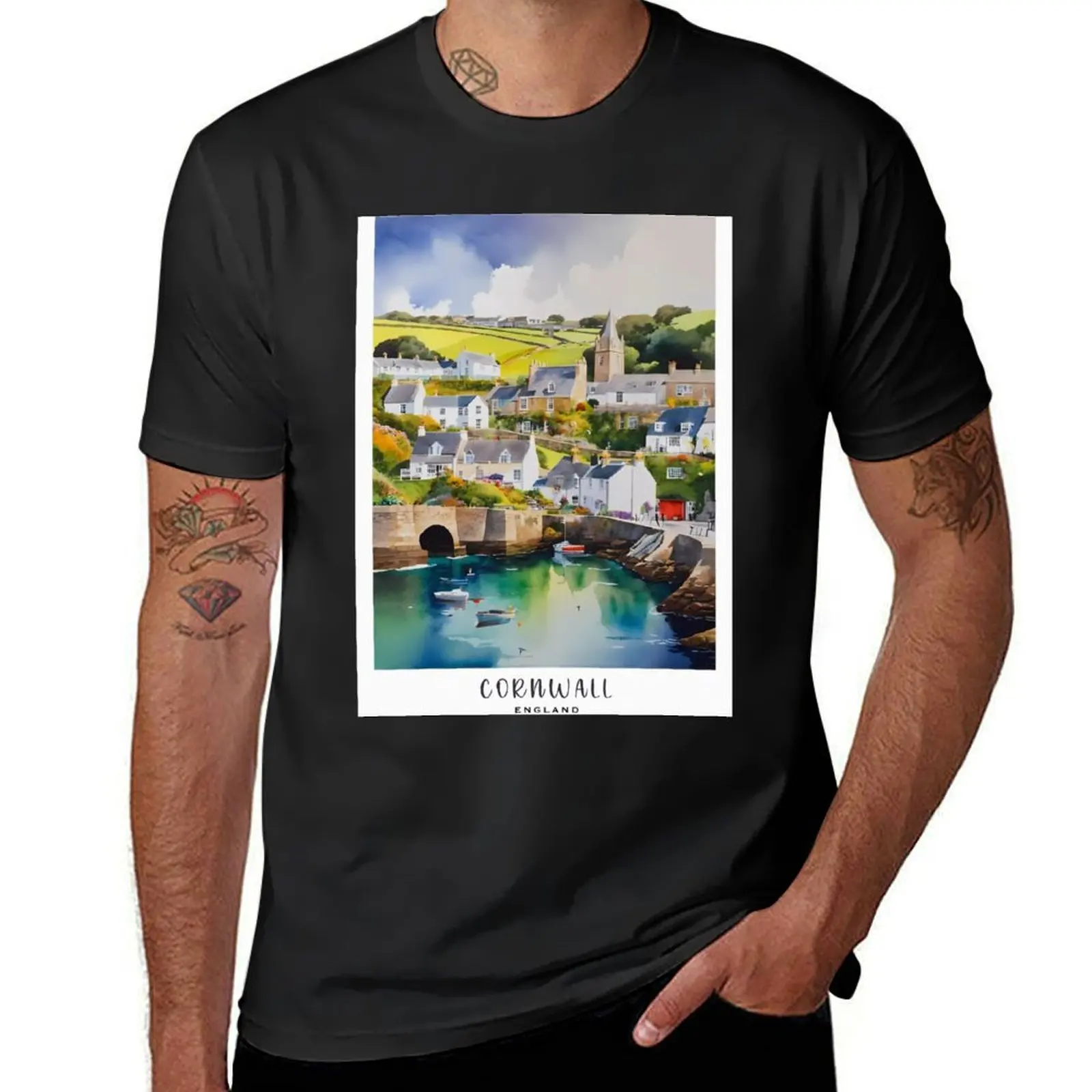 CORNWALL : /England : Picturesque Villages: Exploring Cornwall's Charming Hamlets T-Shirt animal prinfor boys sweat shirts, men